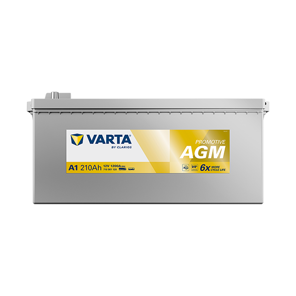 VARTA ProMotive AGM lastbilsbatteri 12 V 210 Ah/1200 A 518 &times; 276 &times; 242 mm