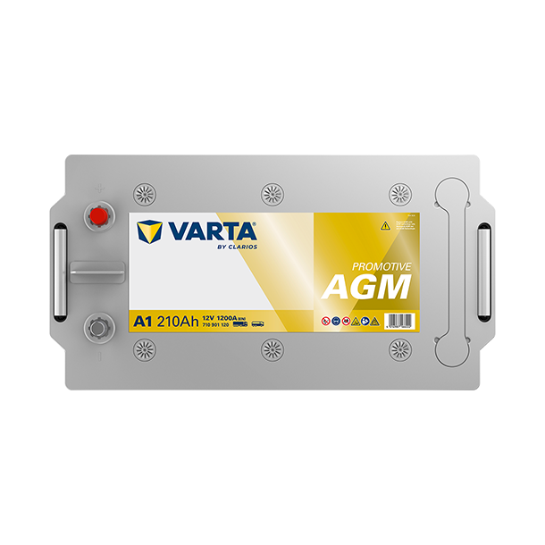 VARTA ProMotive AGM lastbilsbatteri 12 V 210 Ah/1200 A 518 &times; 276 &times; 242 mm