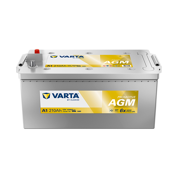 VARTA ProMotive AGM lastbilsbatteri 12 V 210 Ah/1200 A 518 &times; 276 &times; 242 mm
