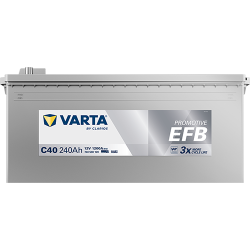 VARTA ProMotive EFB lastbilsbatteri 12 V 240 Ah/1200 A L+ 518 &times; 276 &times; 242 mm