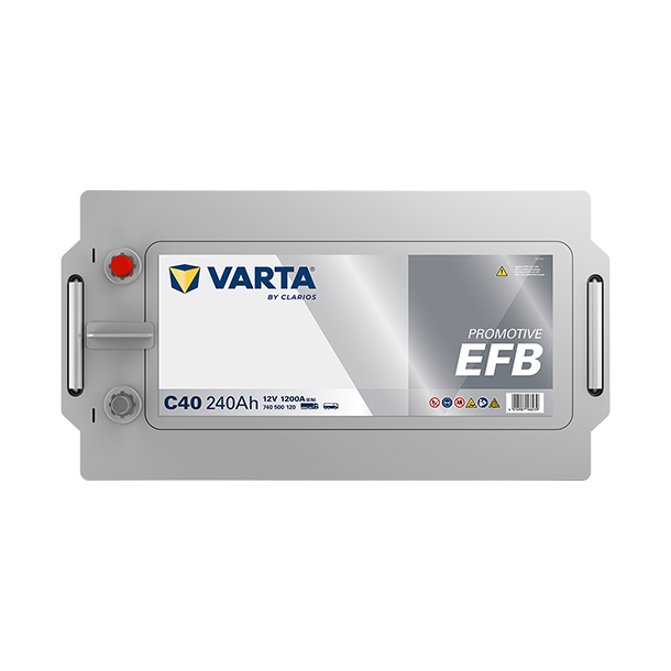 VARTA ProMotive EFB lastbilsbatteri 12 V 240 Ah/1200 A L+ 518 &times; 276 &times; 242 mm