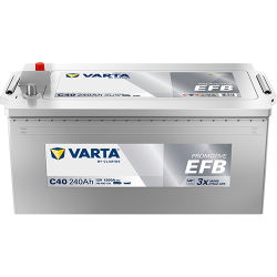 VARTA ProMotive EFB lastbilsbatteri 12 V 240 Ah/1200 A L+ 518 &times; 276 &times; 242 mm
