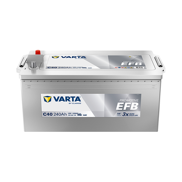 VARTA ProMotive EFB lastbilsbatteri 12 V 240 Ah/1200 A L+ 518 &times; 276 &times; 242 mm
