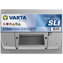 VARTA Professional Starter SLI startbatteri 12 V 60 Ah/540 A L- 242 &times; 175 &times; 190 mm