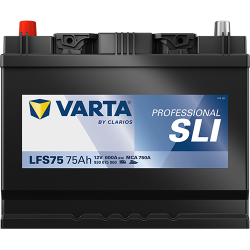 VARTA Professional Starter SLI startbatteri 12 V 75 Ah/600 A L+ 260 &times; 175 &times; 225 mm