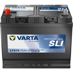 VARTA Professional Starter SLI startbatteri 12 V 75 Ah/600 A L+ 260 &times; 175 &times; 225 mm