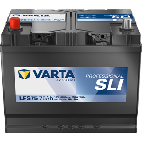 VARTA Professional Starter SLI 12V 75Ah/600A L+ 260x175x225 mm