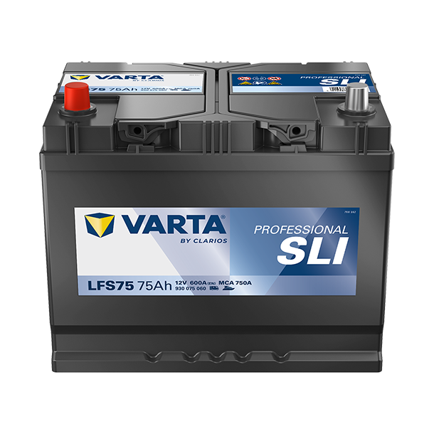 VARTA Professional Starter SLI startbatteri 12 V 75 Ah/600 A L+ 260 &times; 175 &times; 225 mm