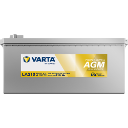 VARTA Professional Dual Purpose AGM fritidsbatteri 12 V 210 Ah/1200 A L- 518 &times; 276 &times; 242 mm