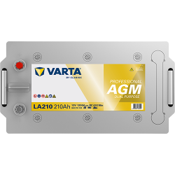 VARTA Professional Dual Purpose AGM fritidsbatteri 12 V 210 Ah/1200 A L- 518 &times; 276 &times; 242 mm