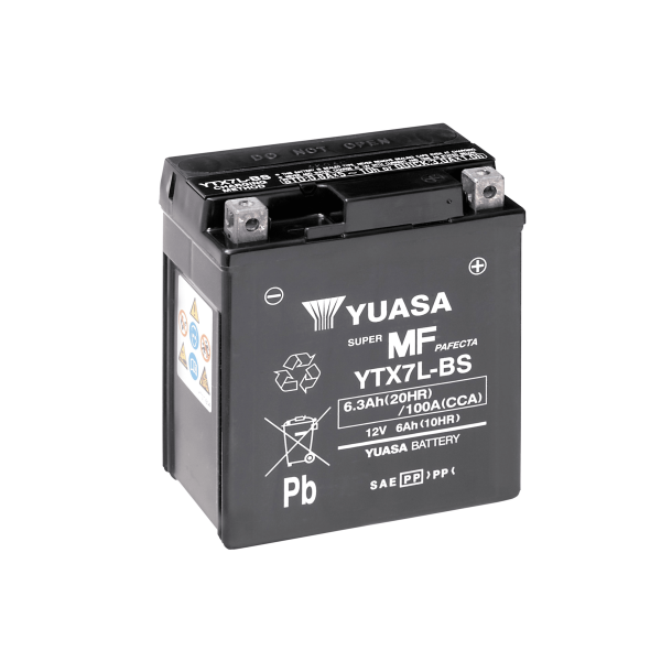 Yuasa 12V 6,3Ah 100A batteri - 101779