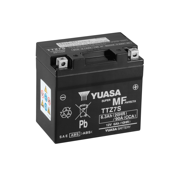 Yuasa 12 V 6,3 Ah 90 A batteri  102019