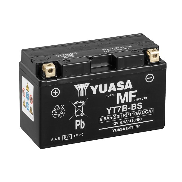 Yuasa - 12V 6,8Ah 110A batteri - 102163