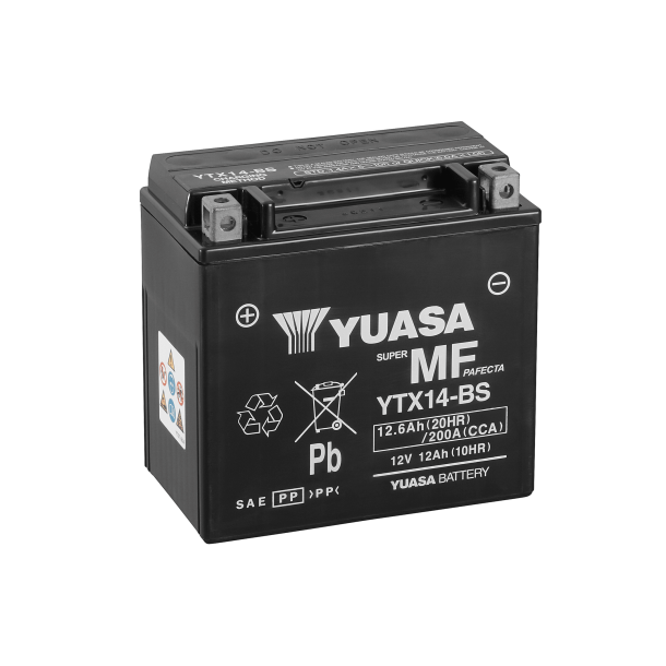 Yuasa 12 V 12,6 Ah 200 A batteri - 102173