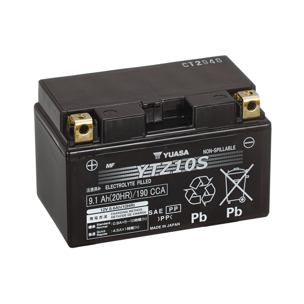 Yuasa 12V 9,1Ah 190A batteri 102212