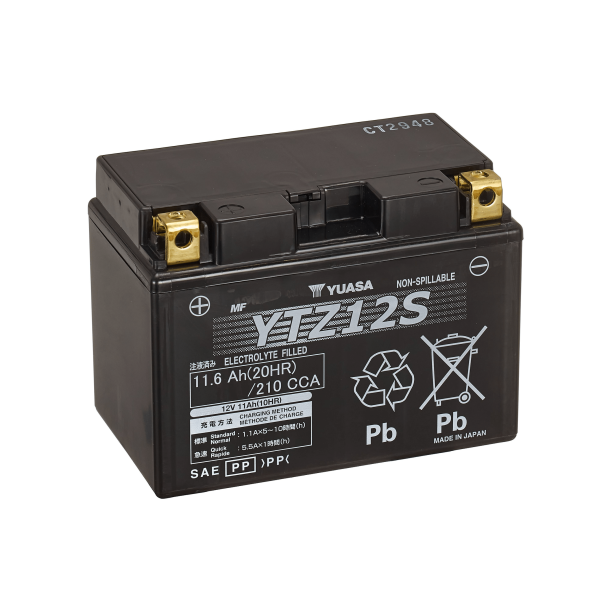Yuasa 12V 11,6Ah 210A batteri 102214