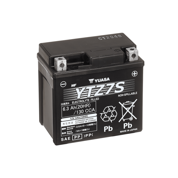 Yuasa - 12V 6,3Ah 130A batteri - 102223