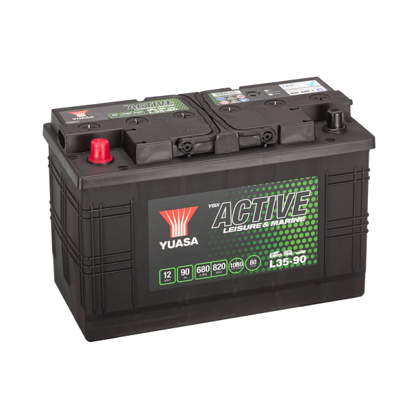 Yuasa - 12V 90Ah 680A Batteri - L35-90