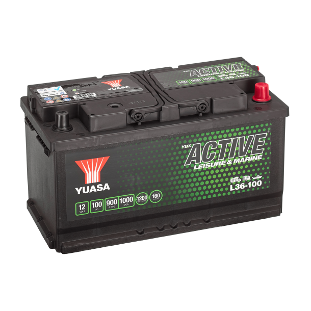 Yuasa - 12V 100Ah 900A Batteri - L36-100