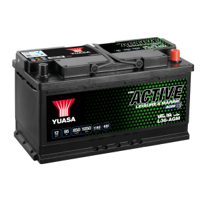 Yuasa - 12V 95Ah 850A Batteri - L36-AGM