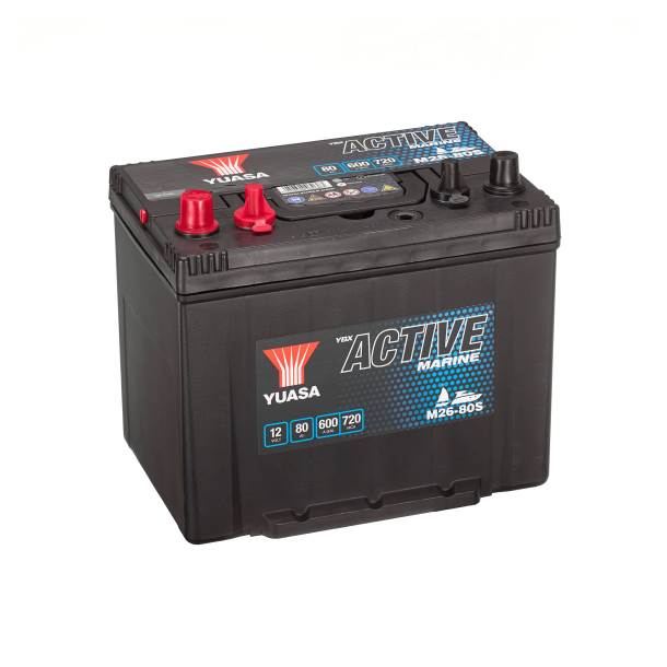 Yuasa - 12V 80Ah 600A Batteri - M26-80S
