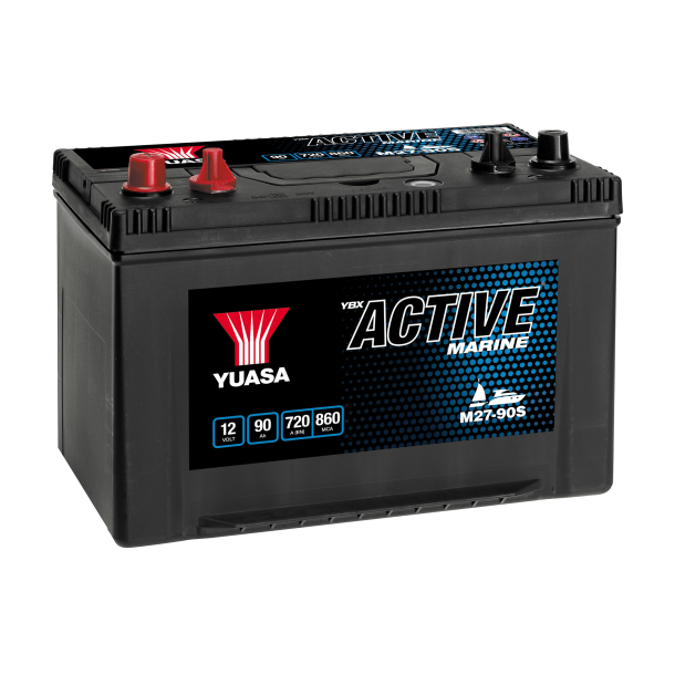 Yuasa - 12V 90Ah 720A Batteri - M27-90S