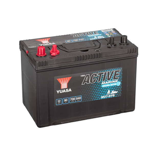 Yuasa - 12V 90Ah 700A Batteri - M27-EFB