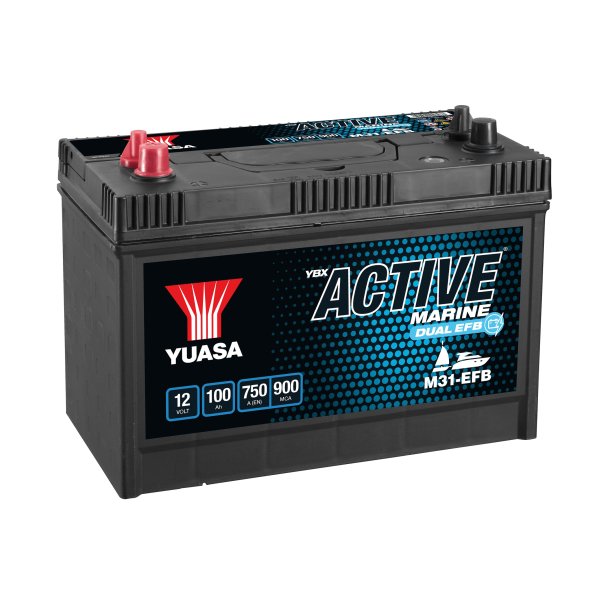 Yuasa - 12V 100Ah 750A Batteri - M31-EFB