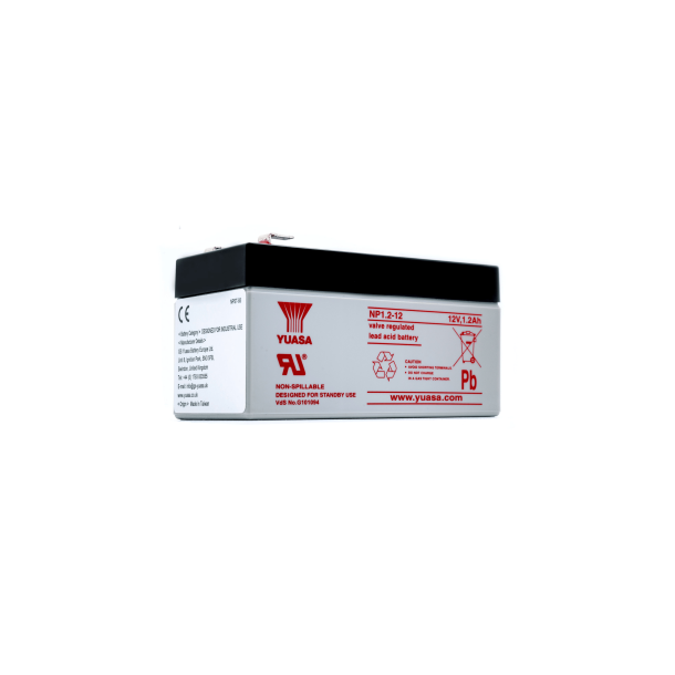 Yuasa - 12V 1.2Ah Batteri - NP1.2-12