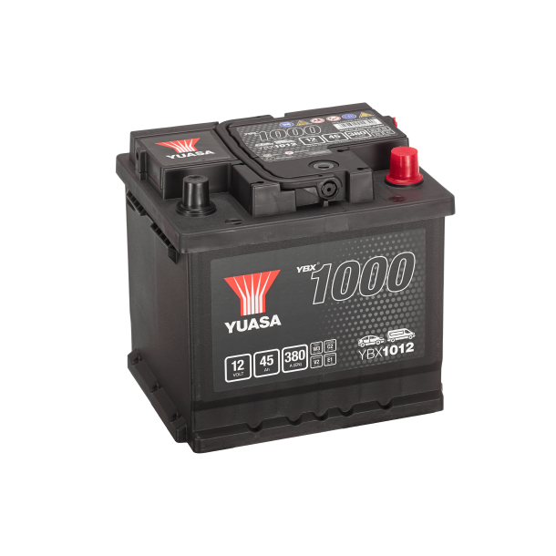 Yuasa - 12V 45Ah 380A Batteri - YBX1012