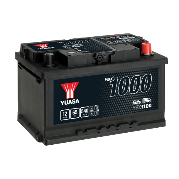 Yuasa - 12V 65Ah 540A Batteri - YBX1100