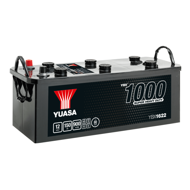 Yuasa - 12V 150Ah 900A Batteri - YBX1622