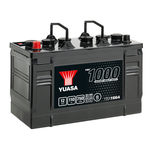 Yuasa - 12V 110Ah 750A Batteri - YBX1664