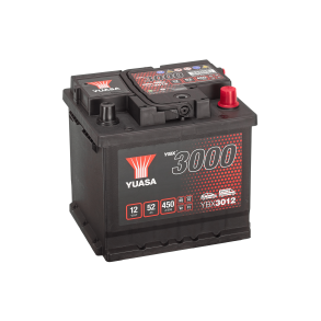Yuasa - 12V 52Ah 450A Batteri - YBX3012