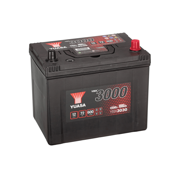 Yuasa - 12V 72Ah 600A Batteri - YBX3030