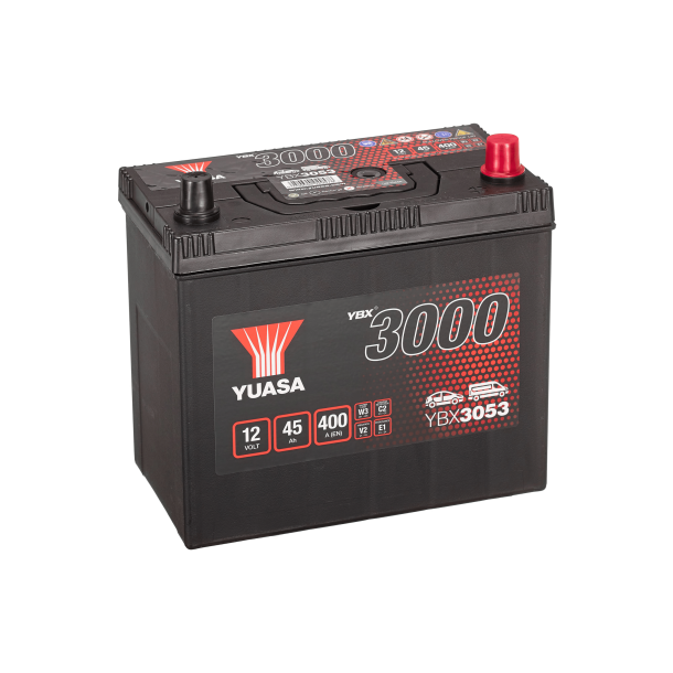 Yuasa - 12V 45Ah 400A Batteri - YBX3053