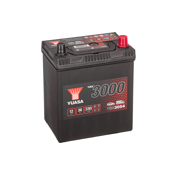 Yuasa - 12V 36Ah 330A Batteri - YBX3054