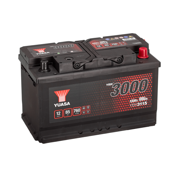 Yuasa - 12V 85Ah 760A Batteri - YBX3115