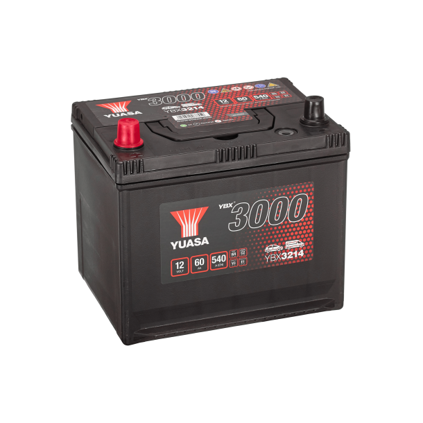 Yuasa - 12V 60Ah 540A Batteri - YBX3214