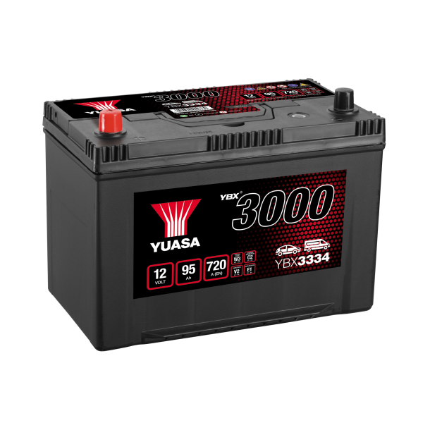 Yuasa - 12V 95Ah 720A Batteri - YBX3334