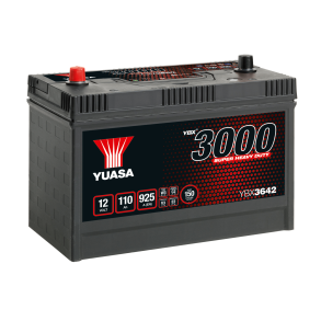 Yuasa - 12V 110Ah 925A Batteri - YBX3642