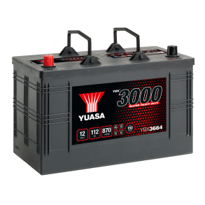 Yuasa - 12V 112Ah 870A Batteri - YBX3664