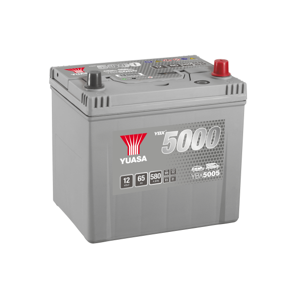 Yuasa - 12V 65Ah 580A Batteri - YBX5005