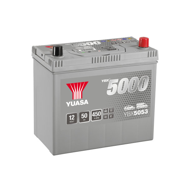Yuasa - 12V 50Ah 450A Batteri - YBX5053