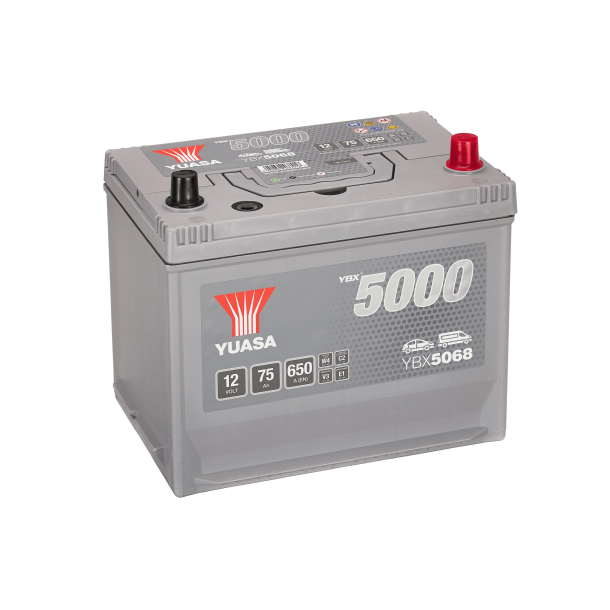 Yuasa - 12V 75Ah 650A Batteri - YBX5068