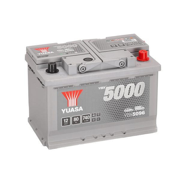 Yuasa - 12V 80Ah 740A Batteri - YBX5096