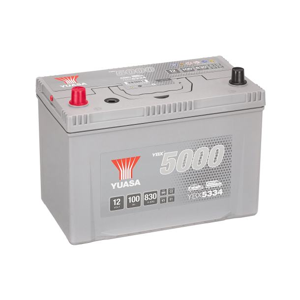 Yuasa - 12V 100Ah 830A Batteri - YBX5334