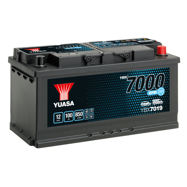 Yuasa - 12V 100Ah 850A Batteri - YBX7019