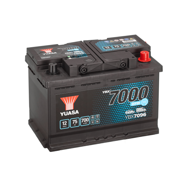Yuasa - 12V 75Ah 700A Batteri - YBX7096