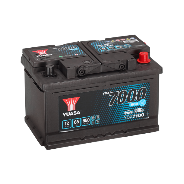 Yuasa - 12V 65Ah 650A Batteri - YBX7100